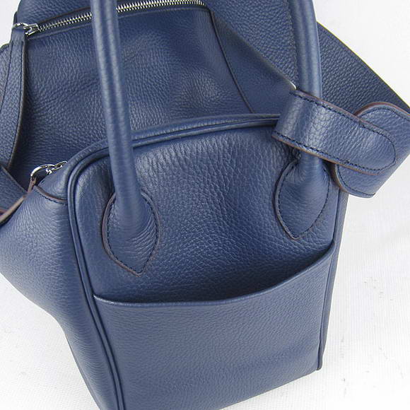 High Quality Replica Hermes Lindy 34CM Shoulder Bag Dark Blue - Click Image to Close